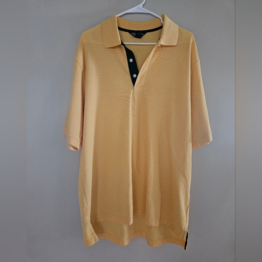 Brooks Brothers Polo Shirt, Yellow. Size L